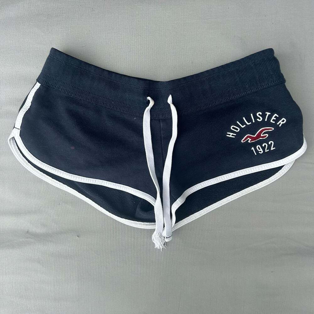 Vintage Hollister Navy Blue Fleece Dolphin Shorts Size XS